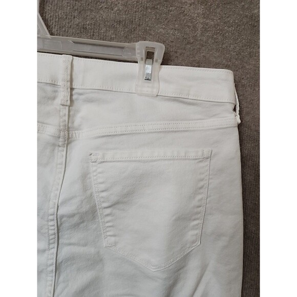 Old Navy WOW Straight Ankle Jeans Womens 16 White High Rise Stretch NEW - Picture 8 of 12